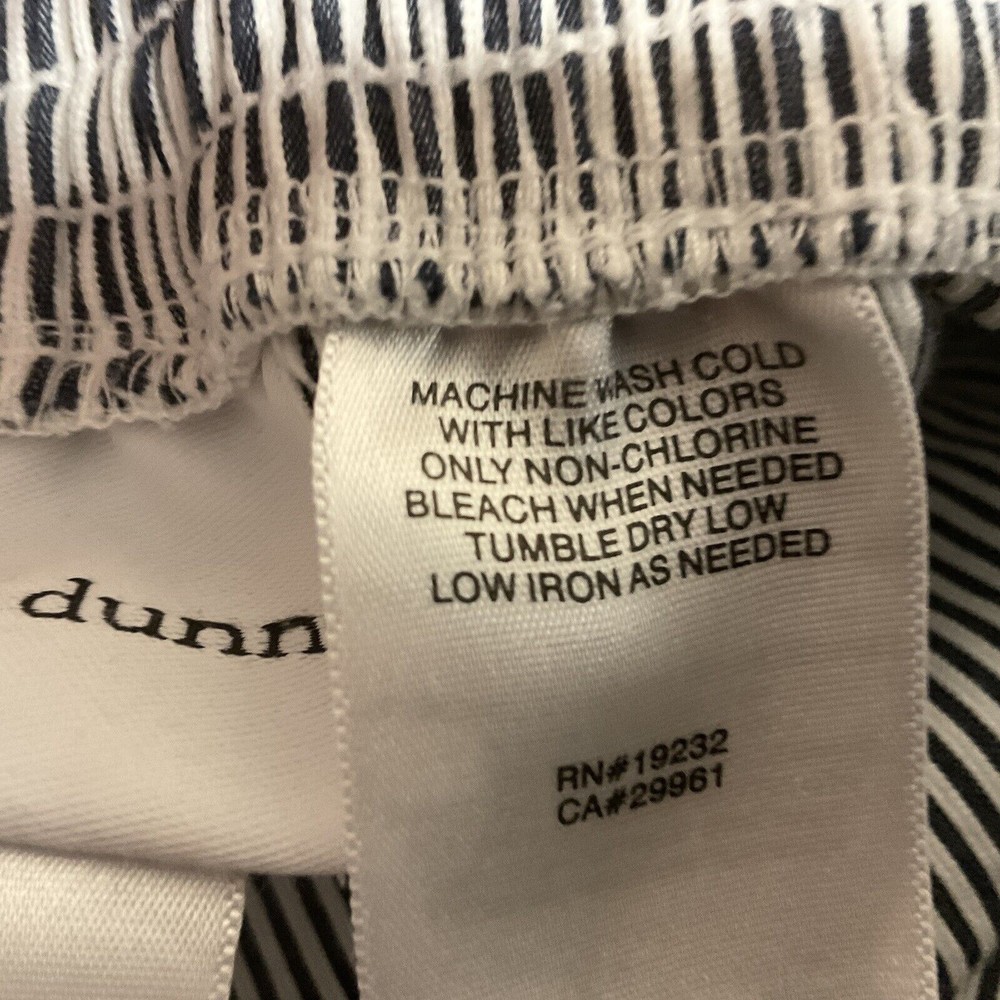 Alfred Dunner Woman's Gray & White Striped Pants W/Pockets Pull On Style Size 18 - Picture 10 of 11